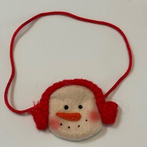 Snowman Doll purse or tree ornament